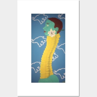 Elongated Neck and Elephants Posters and Art